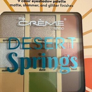 The Crème Shop Desert Springs Eyeshadow Palette - Silver, Green, Brown, Red